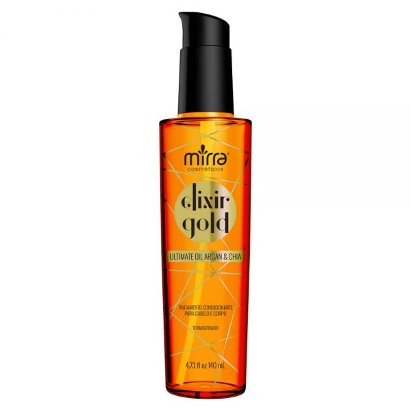 ÓLEO ELIXIR GOLD ARGAN E CHIA - 140ML - Dave Distribuidora